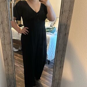 Short sleeve with pockets jumpsuit
